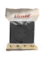 Розетка 1-м ОП LETO без заземл. ПБТ черн. бархат LEZARD 752-4200-121B ТехноИмпульс