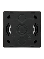 Розетка 1-м ОП LETO с заземл. с крышкой LETO ПБТ черн. бархат LEZARD 752-4200-123B ТехноИмпульс