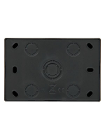 Розетка 2-м ОП LETO без заземл. закрытый корпус ПБТ черн. бархат LEZARD 752-4200-128B ТехноИмпульс