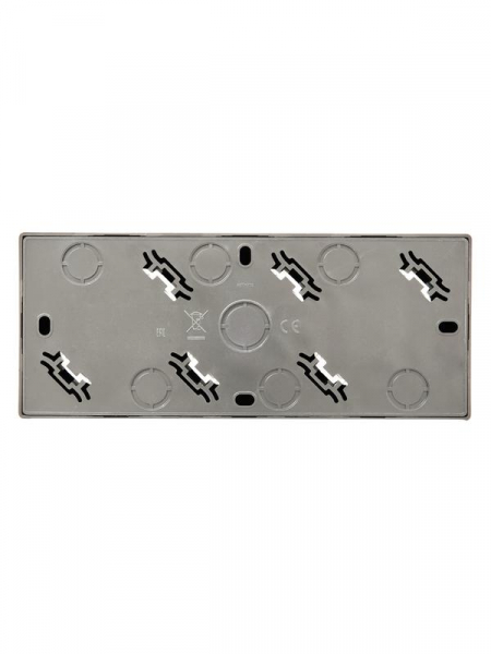 Розетка 3-м ОП LETO с заземл. закрытый корпус ПБТ платина LEZARD 752-3500-127BUP ТехноИмпульс