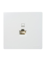 Розетка компьютерная 1-м ОП RJ45 LETO бел. LEZARD 752-0200-139 ТехноИмпульс