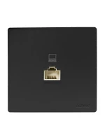 Розетка компьютерная.1-м ОП RJ45 LETO черн. бархат LEZARD 752-4200-139 ТехноИмпульс