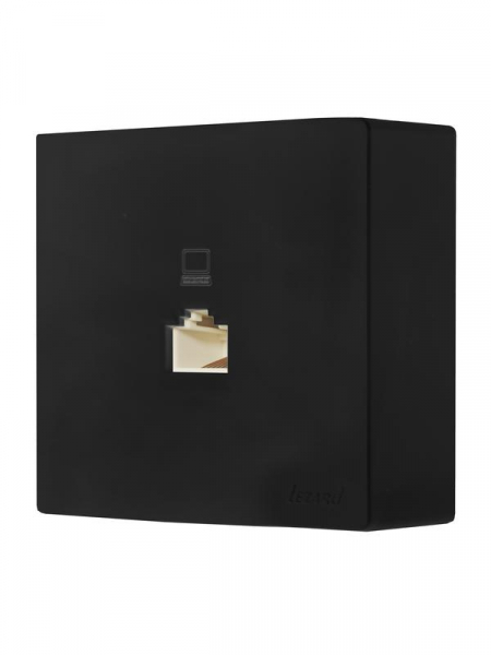 Розетка компьютерная.1-м ОП RJ45 LETO черн. бархат LEZARD 752-4200-139 ТехноИмпульс