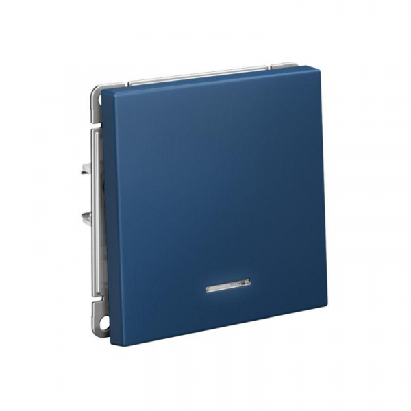 Выключатель 1-кл. ArtGallery (сх. 1а) 10AX с подсветкой механизм аквамарин SE GAL001113 ТехноИмпульс