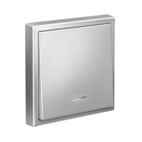 Выключатель 1-кл. ArtGallery (сх. 1а) 10AX с подсветкой механизм алюм. SE GAL000313 ТехноИмпульс