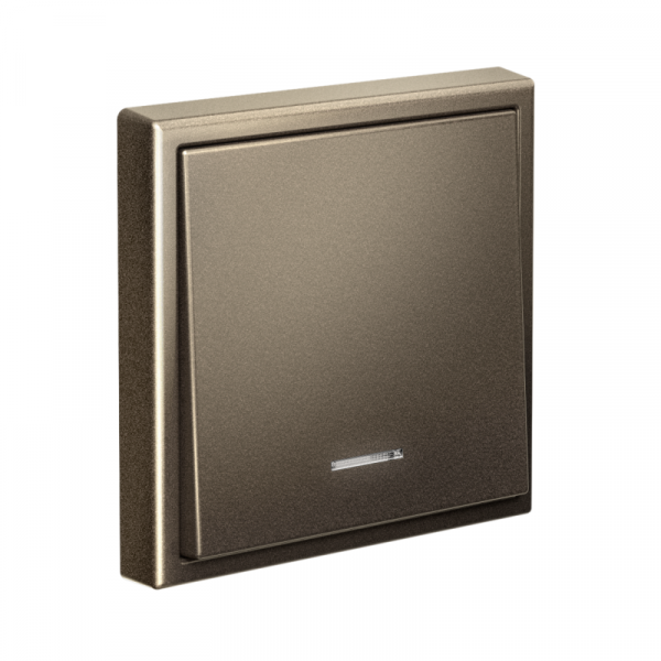 Выключатель 1-кл. ArtGallery (сх. 1а) 10AX с подсветкой механизм мокко SE GAL000613 ТехноИмпульс