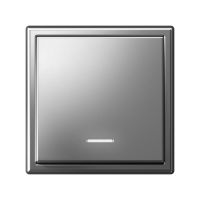 Выключатель 1-кл. ArtGallery (сх. 1а) 10AX с подсветкой механизм сталь SE GAL000913 ТехноИмпульс