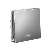 Выключатель 1-кл. ArtGallery (сх. 1а) 10AX с подсветкой механизм сталь SE GAL000913 ТехноИмпульс