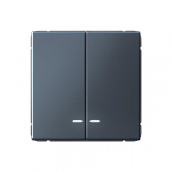 Выключатель 2-кл. ArtGallery (сх. 5а) 10AX с подсветкой механизм грифель SE GAL000753 ТехноИмпульс