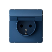 Розетка ArtGallery 16А IP20 с заземл. защ. шторки с крышкой механизм аквамарин SE GAL001146 ТехноИмпульс