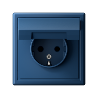 Розетка ArtGallery 16А IP20 с заземл. защ. шторки с крышкой механизм аквамарин SE GAL001146 ТехноИмпульс