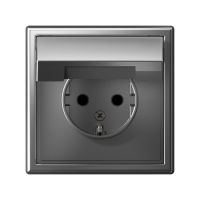 Розетка ArtGallery 16А IP20 с заземл. защ. шторки с крышкой механизм сталь SE GAL000946 ТехноИмпульс