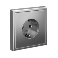 Розетка ArtGallery 16А с заземл. защ. шторки механизм сталь SE GAL000945 ТехноИмпульс