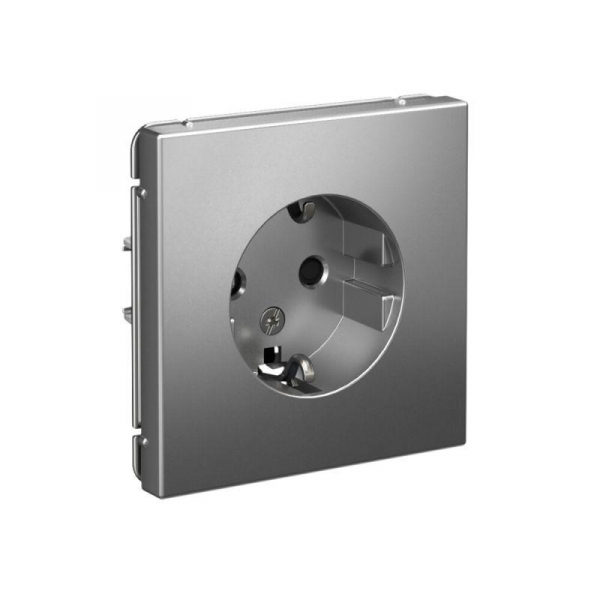 Розетка ArtGallery 16А с заземл. защ. шторки механизм сталь SE GAL000945 ТехноИмпульс