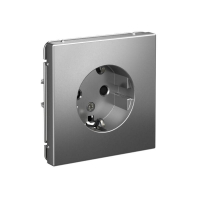 Розетка ArtGallery 16А с заземл. защ. шторки механизм сталь SE GAL000945 ТехноИмпульс