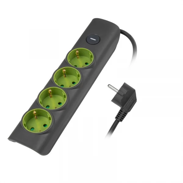 Удлинитель 4х3м с заземл с выкл. сер. ET-04-300G JAZZway 5051874 ТехноИмпульс