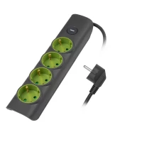 Удлинитель 4х3м с заземл с выкл. сер. ET-04-300G JAZZway 5051874 ТехноИмпульс