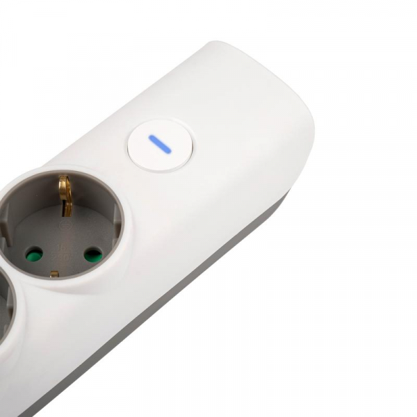 Удлинитель 4х3м с заземл. с выкл. бел. ET-04-300W (4х3.0) JAZZway 5051812 ТехноИмпульс