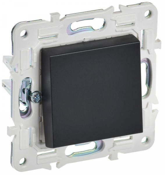 Выключатель 1-кл. SKANDY 10А SK-V01Bl черн. IEK SK-V10-0-10-K02 ТехноИмпульс