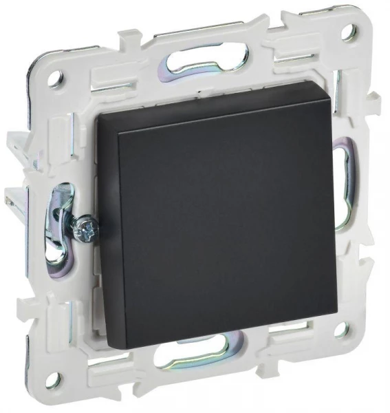 Выключатель 1-кл. SKANDY 10А SK-V01Bl черн. IEK SK-V10-0-10-K02 ТехноИмпульс