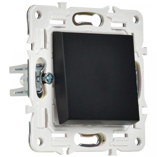 Выключатель 1-кл. SKANDY 10А SK-V01Bl черн. IEK SK-V10-0-10-K02 ТехноИмпульс