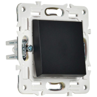 Выключатель 1-кл. SKANDY 10А SK-V01Bl черн. IEK SK-V10-0-10-K02 ТехноИмпульс