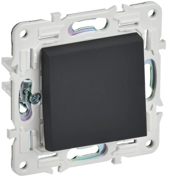 Выключатель 1-кл. SKANDY 10А SK-V01G графит IEK SK-V10-0-10-K53 ТехноИмпульс