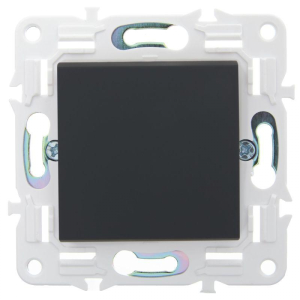 Выключатель 1-кл. SKANDY 10А SK-V01G графит IEK SK-V10-0-10-K53 ТехноИмпульс