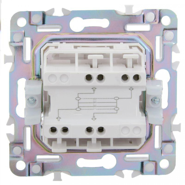 Выключатель перекрестный 1-кл. SKANDY 10А SK-V03W арктич. бел. IEK SK-V13-0-10-K01 ТехноИмпульс