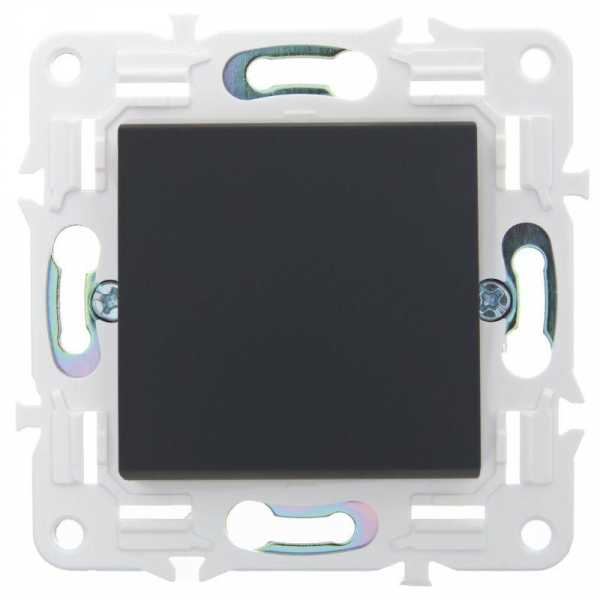 Выключатель проходной 1-кл. SKANDY 10А SK-V02G графит IEK SK-V12-0-10-K53 ТехноИмпульс