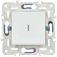 Выключатель проходной 1-кл. SKANDY 10А SK-V08W с индикацией арктич. бел. IEK SK-V12-1-10-K01 ТехноИмпульс