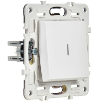 Выключатель проходной 1-кл. SKANDY 10А SK-V08W с индикацией арктич. бел. IEK SK-V12-1-10-K01 ТехноИмпульс