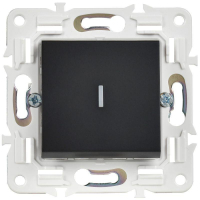 Выключатель 1-кл. SKANDY 10А SK-V07Bl с индикацией черн. IEK SK-V10-1-10-K02 ТехноИмпульс