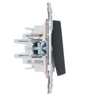 Выключатель 1-кл. SKANDY 10А SK-V07G с индикацией графит IEK SK-V10-1-10-K53 ТехноИмпульс