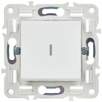 Выключатель 1-кл. SKANDY 10А SK-V07W с индикацией арктич. бел. IEK SK-V10-1-10-K01 ТехноИмпульс