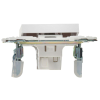 Выключатель 1-кл. SKANDY 10А SK-V07W с индикацией арктич. бел. IEK SK-V10-1-10-K01 ТехноИмпульс