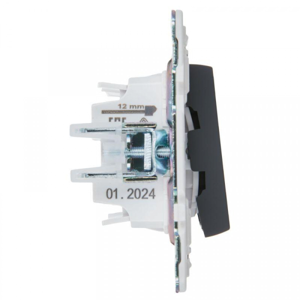 Выключатель проходной 2-кл. SKANDY 10А SK-V05G графит IEK SK-V22-0-10-K53 ТехноИмпульс