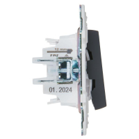 Выключатель проходной 2-кл. SKANDY 10А SK-V05G графит IEK SK-V22-0-10-K53 ТехноИмпульс