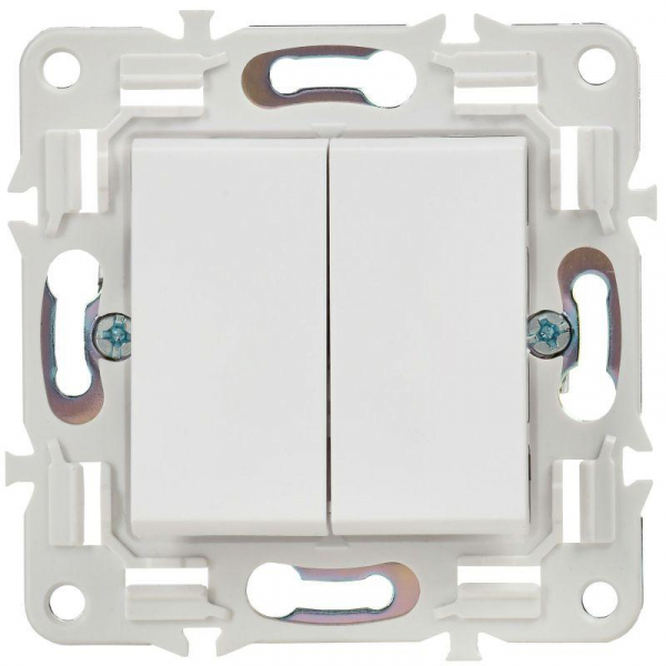 Выключатель проходной 2-кл. SKANDY 10А SK-V05W арктич. бел. IEK SK-V22-0-10-K01 ТехноИмпульс