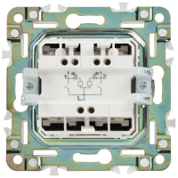 Выключатель проходной 2-кл. SKANDY 10А SK-V10Bl с индикацией черн. IEK SK-V22-1-10-K02 ТехноИмпульс
