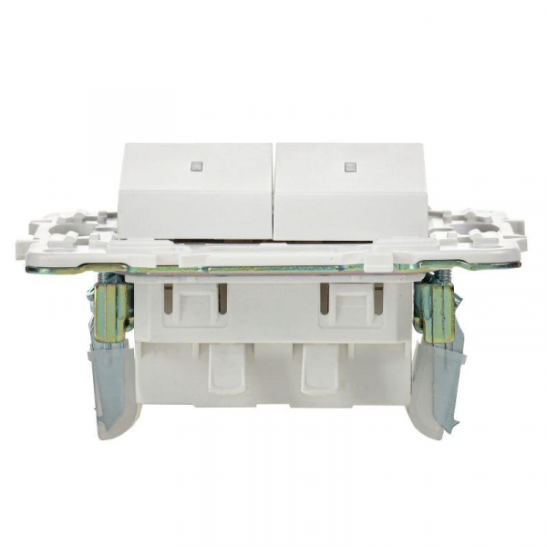 Выключатель 2-кл. SKANDY 10А SK-V09W с индикацией арктич. бел. IEK SK-V20-1-10-K01 ТехноИмпульс