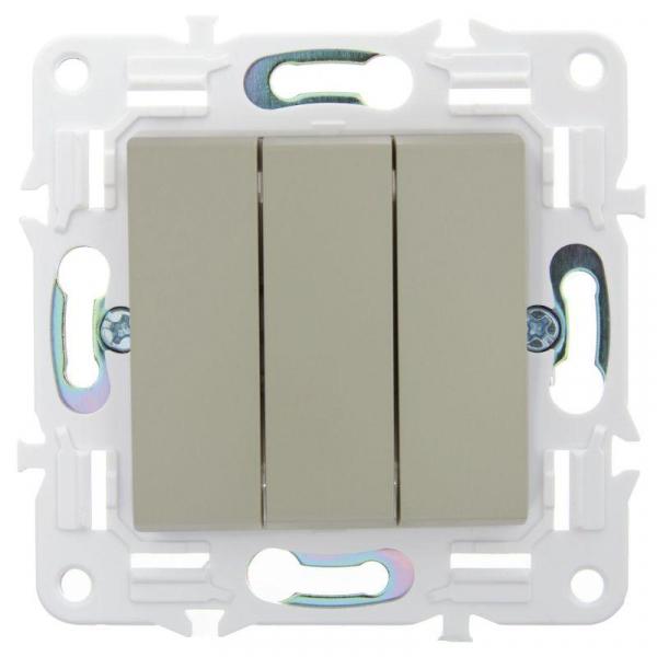 Выключатель 3-кл. SKANDY 10А SK-V11B беж. IEK SK-V30-0-10-K10 ТехноИмпульс