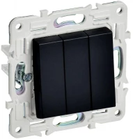Выключатель 3-кл. SKANDY 10А SK-V11Bl черн. IEK SK-V30-0-10-K02 ТехноИмпульс