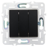 Выключатель 3-кл. SKANDY 10А SK-V11Bl черн. IEK SK-V30-0-10-K02 ТехноИмпульс