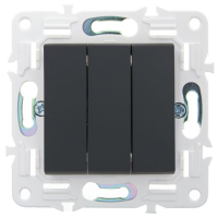 Выключатель 3-кл. SKANDY 10А SK-V11G графит IEK SK-V30-0-10-K53 ТехноИмпульс