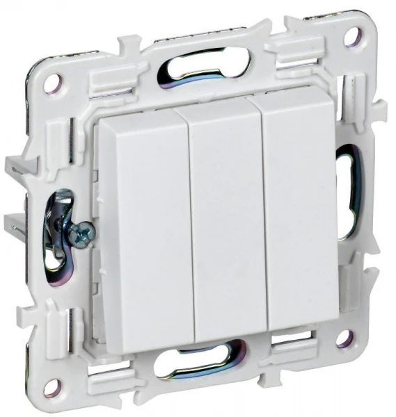 Выключатель 3-кл. SKANDY 10А SK-V11W арктич. бел. IEK SK-V30-0-10-K01 ТехноИмпульс