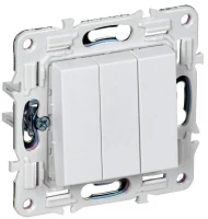 Выключатель 3-кл. SKANDY 10А SK-V11W арктич. бел. IEK SK-V30-0-10-K01 ТехноИмпульс