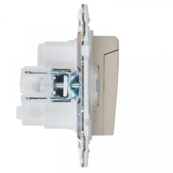 Розетка 1-м SKANDY 16А IP44 с заземл. защ. шторки с крышкой SK-R11B беж. IEK SK-R16-16-44-K10 ТехноИмпульс