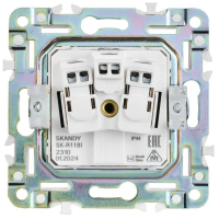 Розетка 1-м SKANDY 16А IP44 с заземл. защ. шторки с крышкой SK-R11G графит IEK SK-R16-16-44-K53 ТехноИмпульс