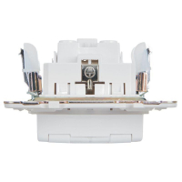 Розетка 1-м SKANDY 16А IP44 с заземл. защ. шторки с крышкой SK-R11W арктич. бел. IEK SK-R16-16-44-K01 ТехноИмпульс